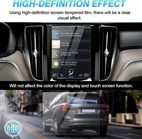 Vista 3 de Autorder Protector de pantalla para 2016-2023 2024 2025 2026 Volvo V90 XC90 S90 XC60 V60 S60 XC40 Accessoreis Película protectora de pantalla táctil