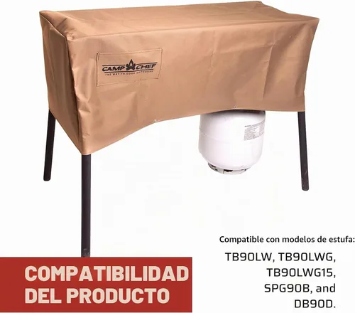 Vista 7 de Camp Chef PC42 Cubierta para estufa de patio Se adapta a los modelos TB90LW, TB90LWG, TB90LWG15, PRO90, SPG90B