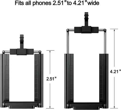 Vista 7 de Trípode flexible para teléfono celular con control remoto inalámbrico y abrazadera para teléfono, mini trípode portátil ajustable compatible