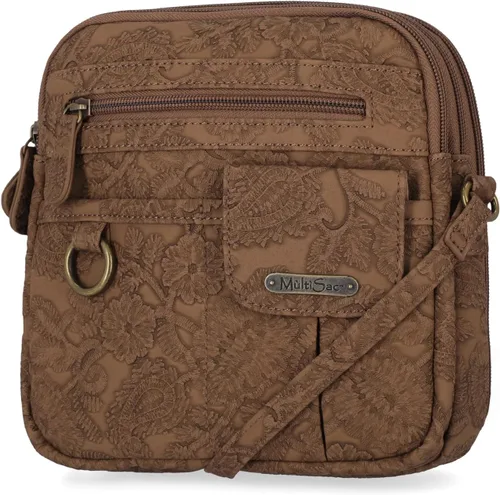 Vista 21 de Multisac Mini bandolera MultiSac North South con cremallera alrededor para mujer Negro