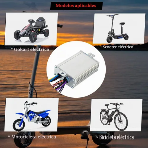 Vista 7 de Controlador de motor cepillado 36V 1000W 30A con interruptor de 3 velocidades