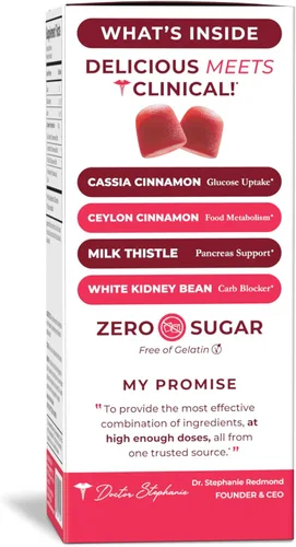 Vista 3 de Dr. Stephanie's SugarDown Gummies - Paquete de 2 - Suplemento de canela de Ceilán y Cassia
