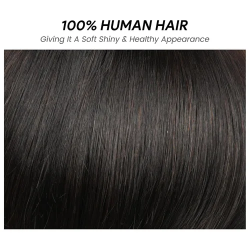 Vista 5 de Straight Human Hair Wigs with Bangs 180% Density 2x4 Lace Front Wigs with Bangs Closure Wear and Go Glueless Wigs 100% Brazilian Virgin Human Hair