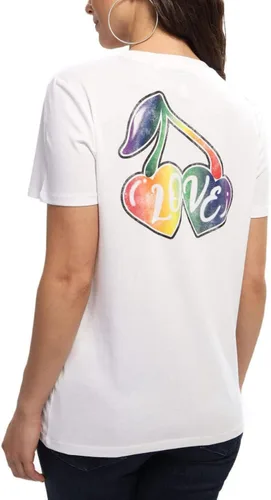 Vista 2 de GUESS Camiseta de manga corta Rainbow Cherry Easy para mujer