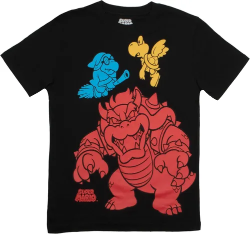Vista 6 de Nintendo Super Mario Bros. Paquete de 4 camisetas de manga corta para niños