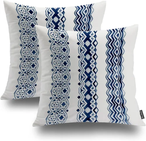 Vista 37 de Shrahala Abstract Art Modern Aesthetic Decorative Pillow Covers, Fluid Forms Minimalist Throw Pillow Cover Blended Hidden Zipper Cushion Cases for