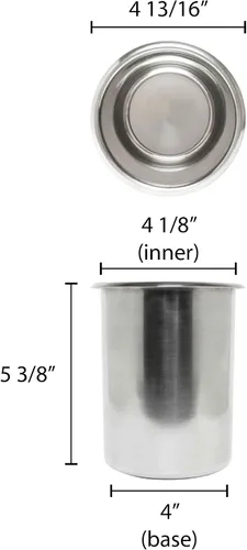 Vista 2 de Thunder Group SLBM001 - Maceta Bain Marie de 1-1/2 cuartos de galón, exterior pulido e interior satinado