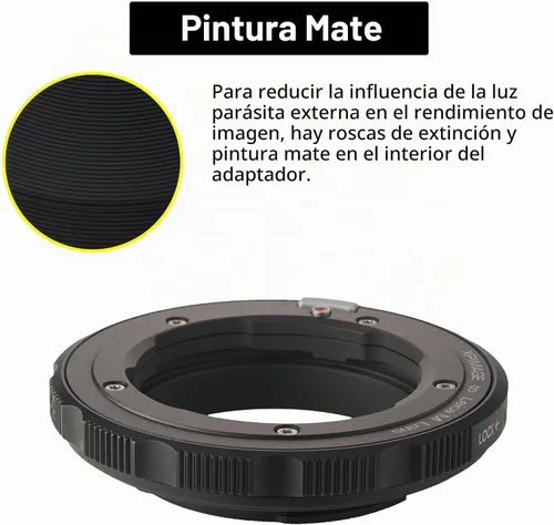 Vista 6 de Anillo adaptador de montaje de lente compatible con lente Leica M a cámara Leica o Panosonic L Mount