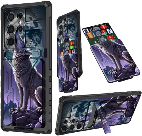 Vista 63 de Funda para Samsung A13 5G, Galaxy A13 5G con tarjetero desmontable atril resistente a prueba de golpes funda protectora para Samsung Galaxy A13 Gato