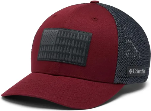 Vista 24 de Columbia Bola de malla unisex con bandera de árbol Verde oliva/azul marino universitario