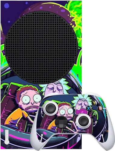 Vista 3 de Funda protectora de anime X-Box Series S para controlador de consola X-Box S resistente a los arañazos, adhesivos sin burbujas, accesorios