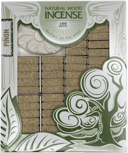 Vista 16 de Incienso de Santa Fe, ladrillos de incienso de madera natural de piñón, 40