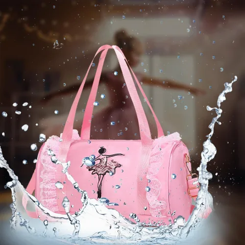 Vista 5 de Lindo Ballet Dance Bag Princess Mochila Rosa Bolso de hombro Niñas