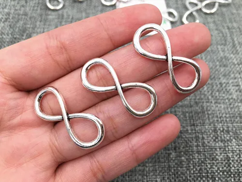 Vista 3 de ALIMITOPIA Conectores de símbolo infinito para hacer joyas colgantes