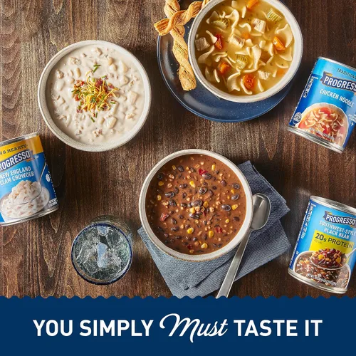 Vista 7 de Progresso Caldo de Maíz con Pollo, Sopa enlatada reducida en sodio, lata de 18.5 oz