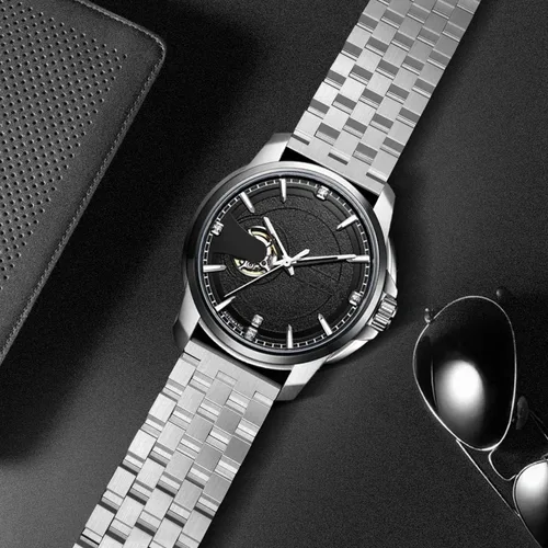 Vista 4 de QUNDAXI Correa de reloj de acero inoxidable de 0.709in, 0.787in, 0.866in, 0.945in, metal de lujo de liberación rápida para hombres y mujeres