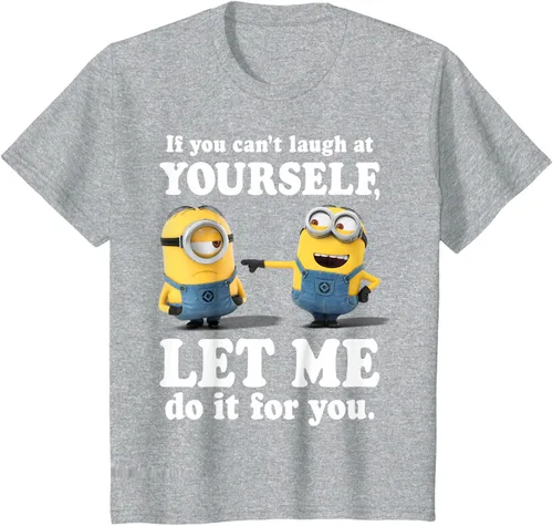 Vista 54 de Camiseta gráfica de Minions de Mi villano favorito: Ríete de ti mismo Negro