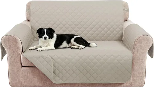 Vista 39 de Fundas para Silla Reclinable Reversibles Funda de Sofá para Mascotas Protector de Muebles Lazy Boy (Silla 23'', Beige/Beige)
