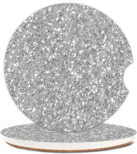 Vista 7 de Portavasos absorbentes para automóvil, paquete de 2 posavasos de piedra de cerámica para mujeres y hombres, 2.56 pulgadas