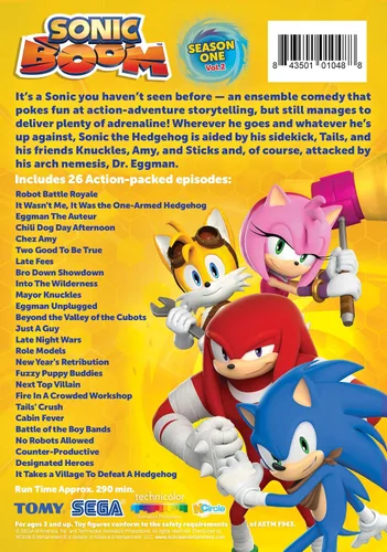 Vista 2 de Sonic Boom Temporada 1, Vol. 2 con nudillos y colas Figuras