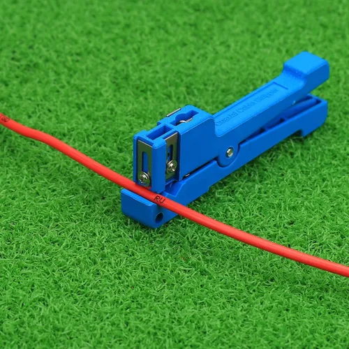 Vista 7 de Cruiser 45-163 Herramienta pelacables de fibra óptica y coaxial (azul, acero de aleación)