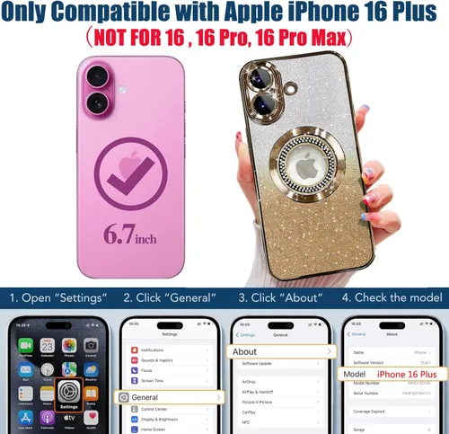 Vista 110 de Misscase Funda magnética con purpurina para iPhone 11 compatible con MagSafe, protección completa, delgada, a prueba de golpes, antiarañazos
