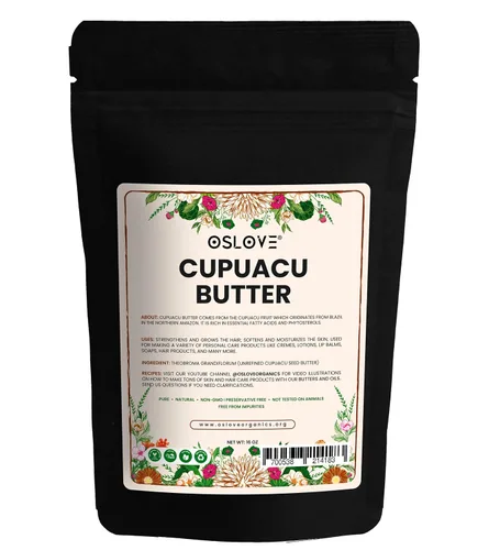 Vista 9 de Mantequilla Cupuacu - Pura y natural 8oz Fresca, rica y cremosa en mezclas de bricolaje Mantequilla vegana Uso para mantecas corporales batidas