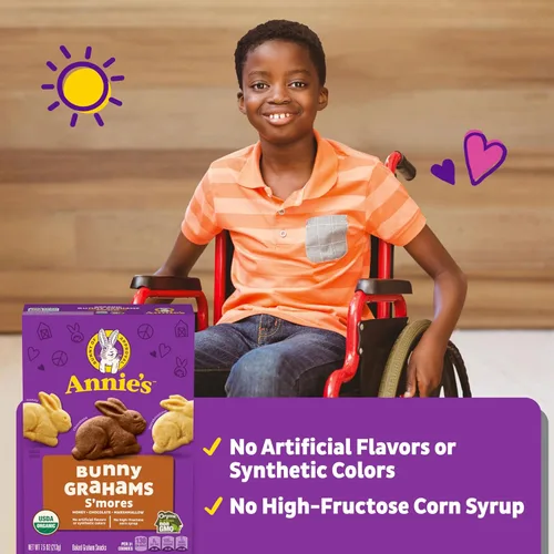 Vista 114 de Annie's Organic Chocolate Bunny Graham Snacks, 7.5 onzas