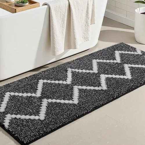 Vista 18 de DEXDE Alfombras de Baño Corredor 24x47 pulgadas Alfombra de Baño Larga Antideslizante Suave Lavable Alfombras de Baño Grandes para Baño Dormitorio