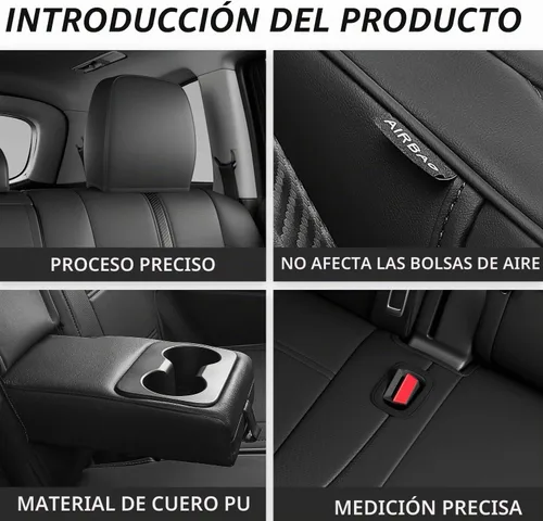 Vista 6 de Xipoo Funda para Asiento de 8 Plazas Compatible con Protector de Asiento de Coche para Toyota Highlander 2014-2019 Reemplazo para Accesorios