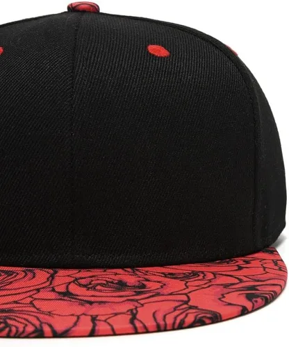 Vista 4 de Gorra de béisbol para hombre, estilo hip hop, visera plana, ajustable, unisex, ajustable, transpirable