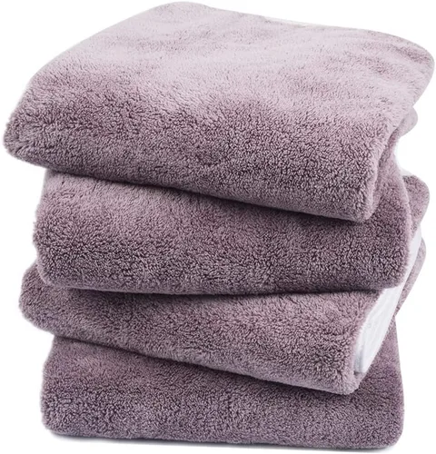 Vista 11 de KinHwa Toallas de mano de microfibra para baño, toallas faciales suaves y absorbentes, toallas de mano grises para baño, paños de lavado para spa