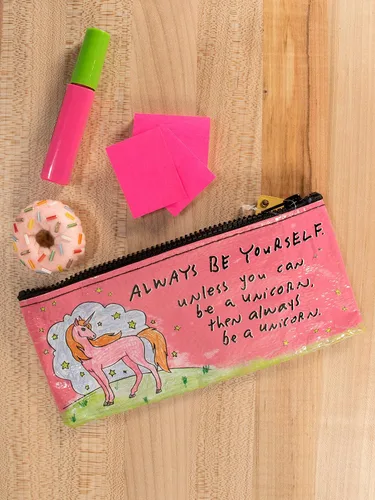 Vista 2 de Blue Q Bags Estuche para lápices, Always Be Yourself. Unless Your Can Be A Unicorn, talla única
