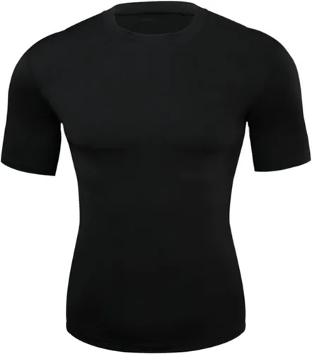 Vista 6 de Blaward Paquete de 2 o 3 camisas de compresión para hombre, camisetas de entrenamiento de manga corta, camisetas frescas y secas, camisetas