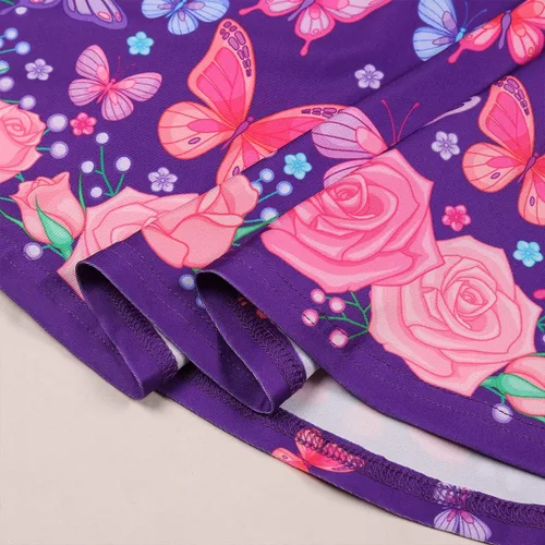 Vista 5 de LaBeca - Vestido sin mangas o de manga larga para niñas, vestidos informales con diseño de unicornio o sirena para niñas pequeñas o grandes