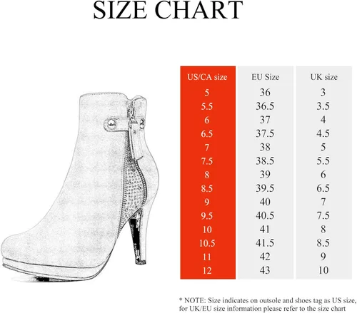 Vista 2 de Dream pairs - Botines altos de tacón grueso para mujer