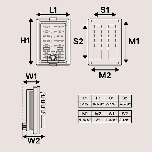 Vista 8 de True Mods Caja de fusibles impermeable de 10 vías para automoción [fusibles de cuchilla ATC/ATO] [250 amperios] [hasta 25 A por enchufe]