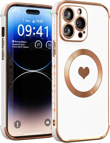 Vista 22 de Funda magnética para iPhone 12 para mujeres y niñas, compatible con magnética, suave y de lujo para iPhone 12, funda de teléfono