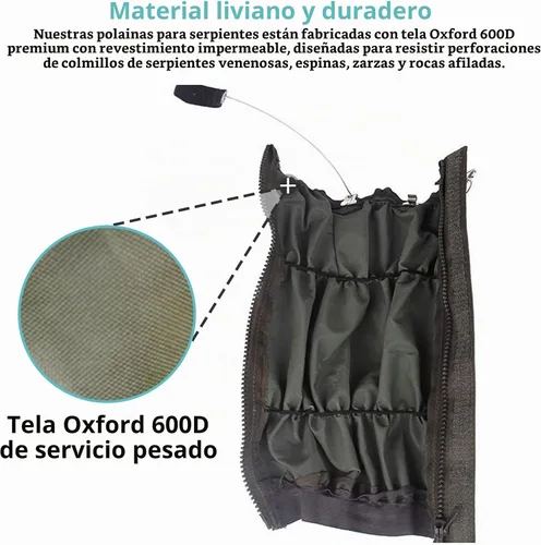 Vista 2 de Polainas de serpiente para hombres y mujeres, polainas a prueba