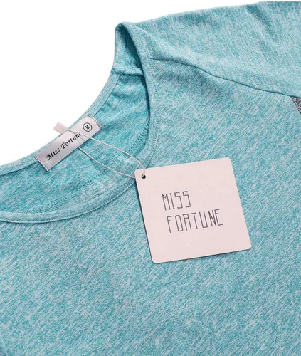 Vista 21 de MISS FORTUNE Active Wear Yoga Top Cool Dry Workout Shirt Ropa de ejercicio