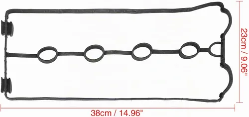 Vista 3 de X AUTOHAUX - Juego de sellador de juntas de goma para Chevy Aveo 1.6L Engine 2004-2008 Reemplazar 96353002