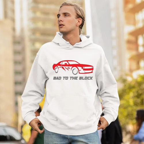 Vista 8 de Bad To The Block - Sudaderas con capucha y cuello redondo para hombre
