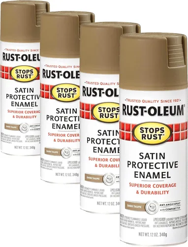 Vista 11 de Rust-Oleum 7776830 - Pintura en aerosol para prevención del óxido, 12 onzas, negro plano