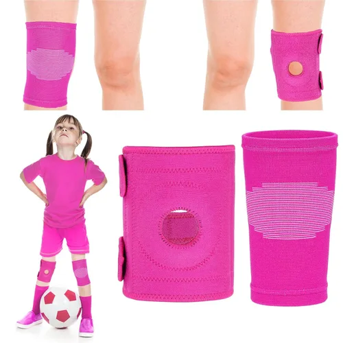 Vista 14 de 2 rodilleras para niños, rodilleras de compresión para niños y niñas, básquetbol, voleibol, deportes y gimnasia (negro, M)