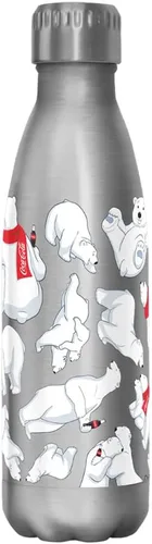 Vista 2 de Coca-Cola Polar Toss - Botella de acero inoxidable de 17 onzas