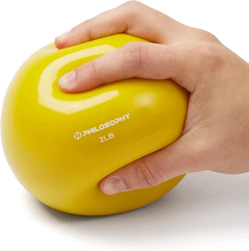 Vista 3 de Philosophy Gym - Pelota tonificante - Mini pelota medicinal con peso suave