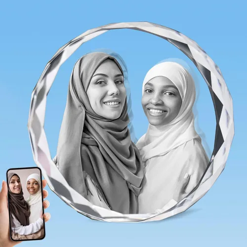 Vista 17 de HAN'S LASER Foto de cristal 3D, regalo personalizado con tu propia foto, regalo único para el día de la madre, regalo de cumpleaños para mujeres