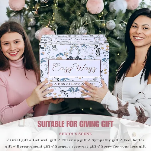 Vista 8 de Regalos para mujeres y hombres, paquete de cuidado personal de 11 piezas para amigos enfermos, caja de regalo de spa, regalos para mujeres después