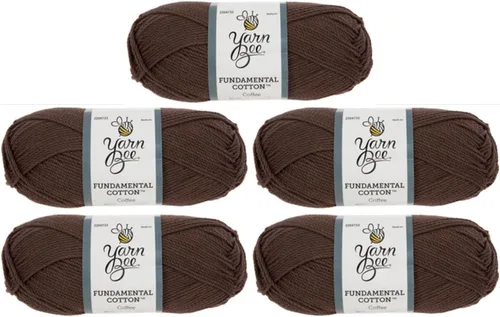 Vista 19 de Hilo Bee 4 - Mediano – Rollo Suave – 164 Yardas de Hilo de Algodón Mercerizado para Tejer Mantas, Sombreros y Más – Suministros para Artesanías
