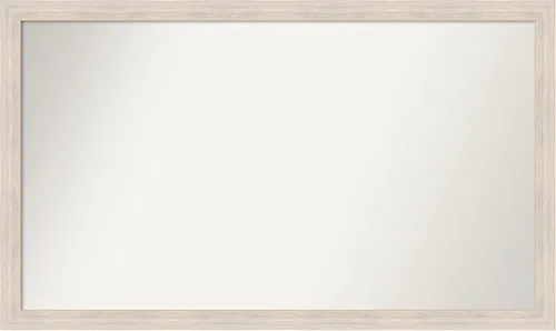 Vista 217 de Amanti Art Espejo personalizado, espejo de baño estrecho Alexandria White Wash, espejo de pared o espejo de tocador de baño sobre el fregadero